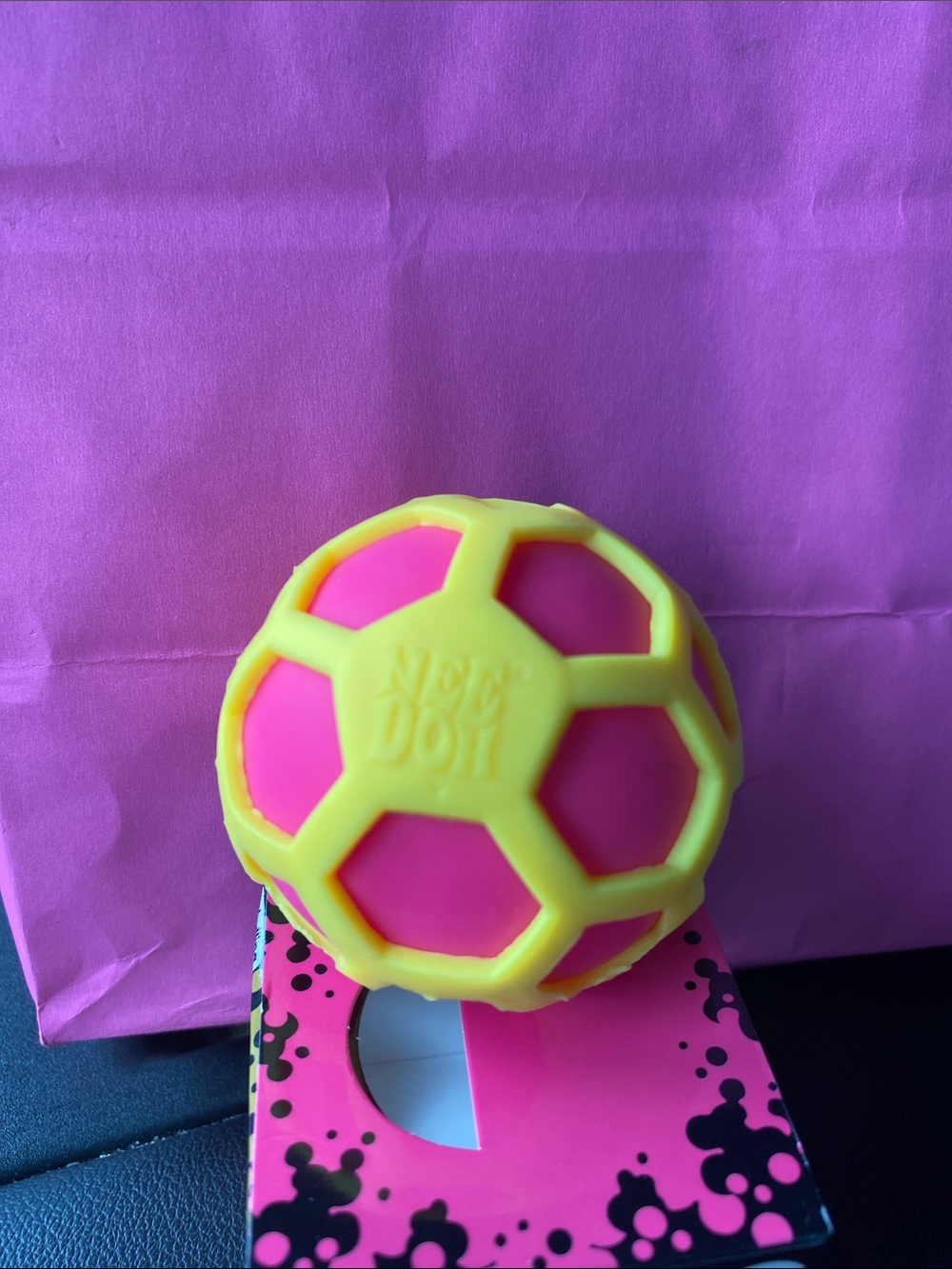 Atomic NeeDoh Squeeze Toy - Pink and Orange - Picture 2 of 2